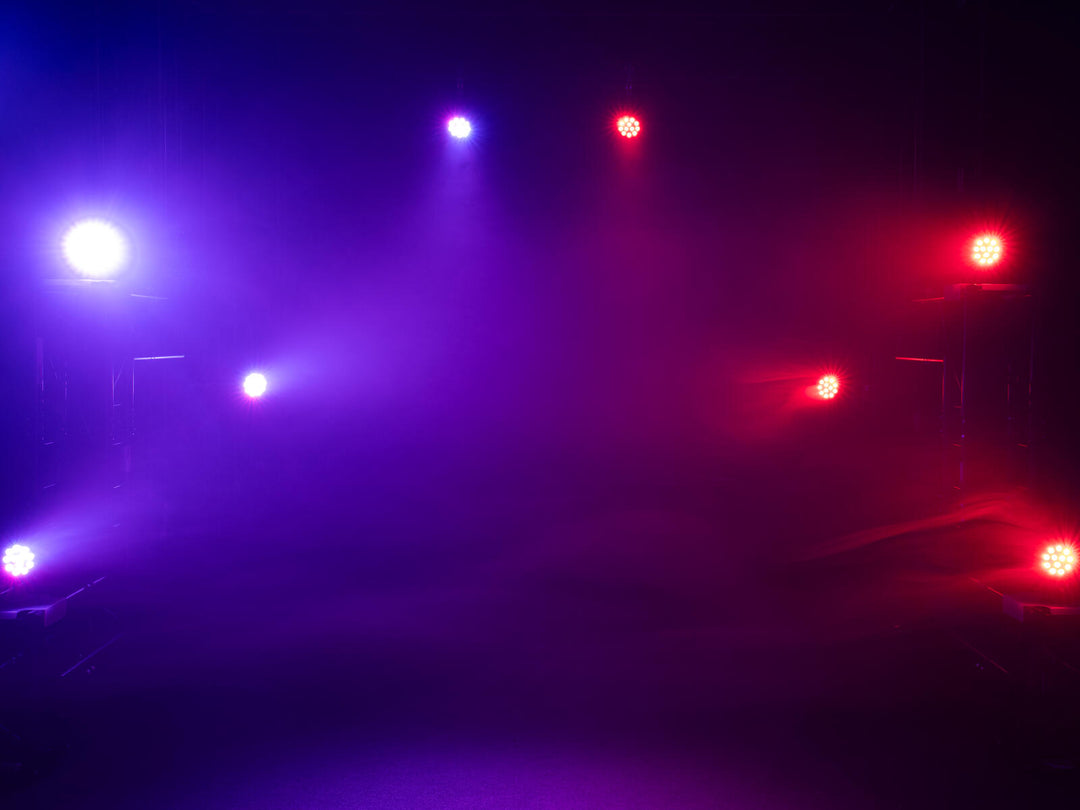 EUROLITE Set 4x LED PARty Spot Silent RGB/WW con bolsa acolchada