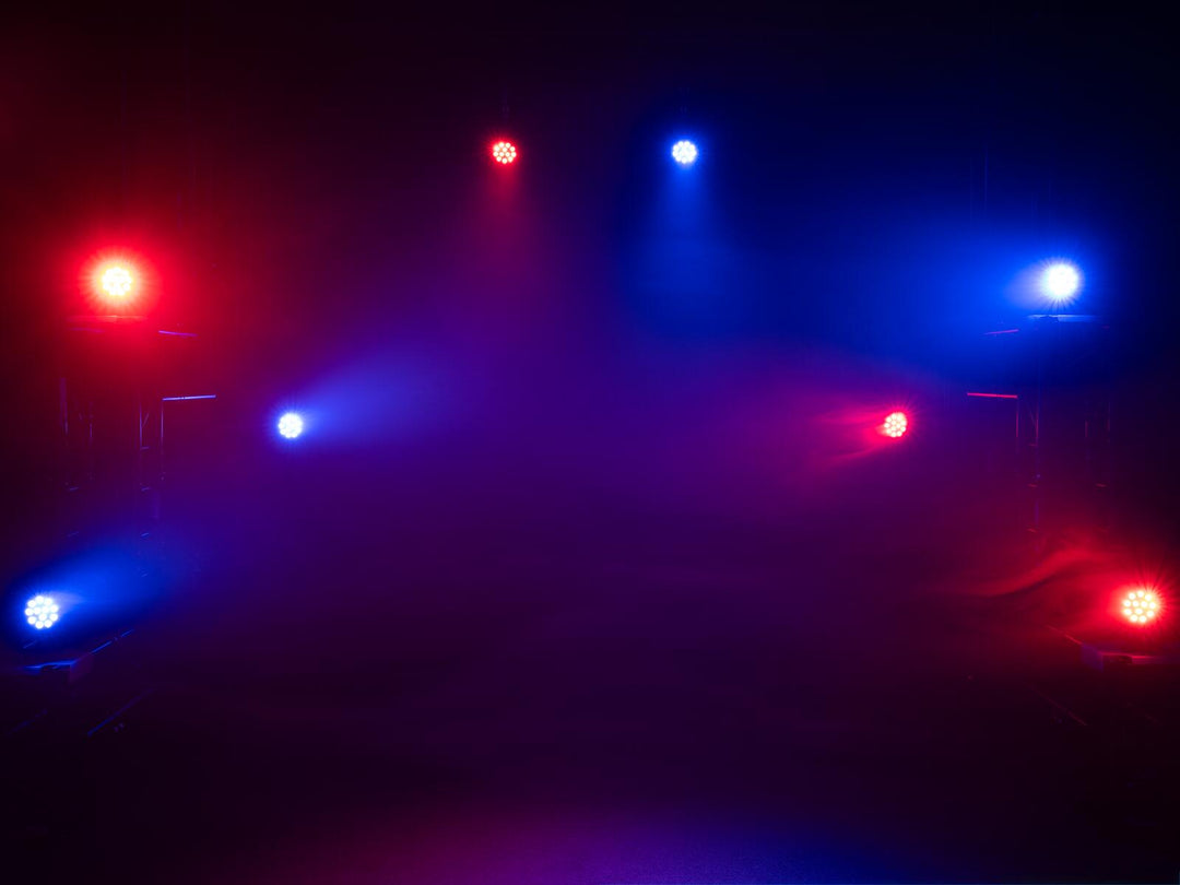 EUROLITE Set 4x LED PARty Spot Silent RGB/WW con bolsa acolchada