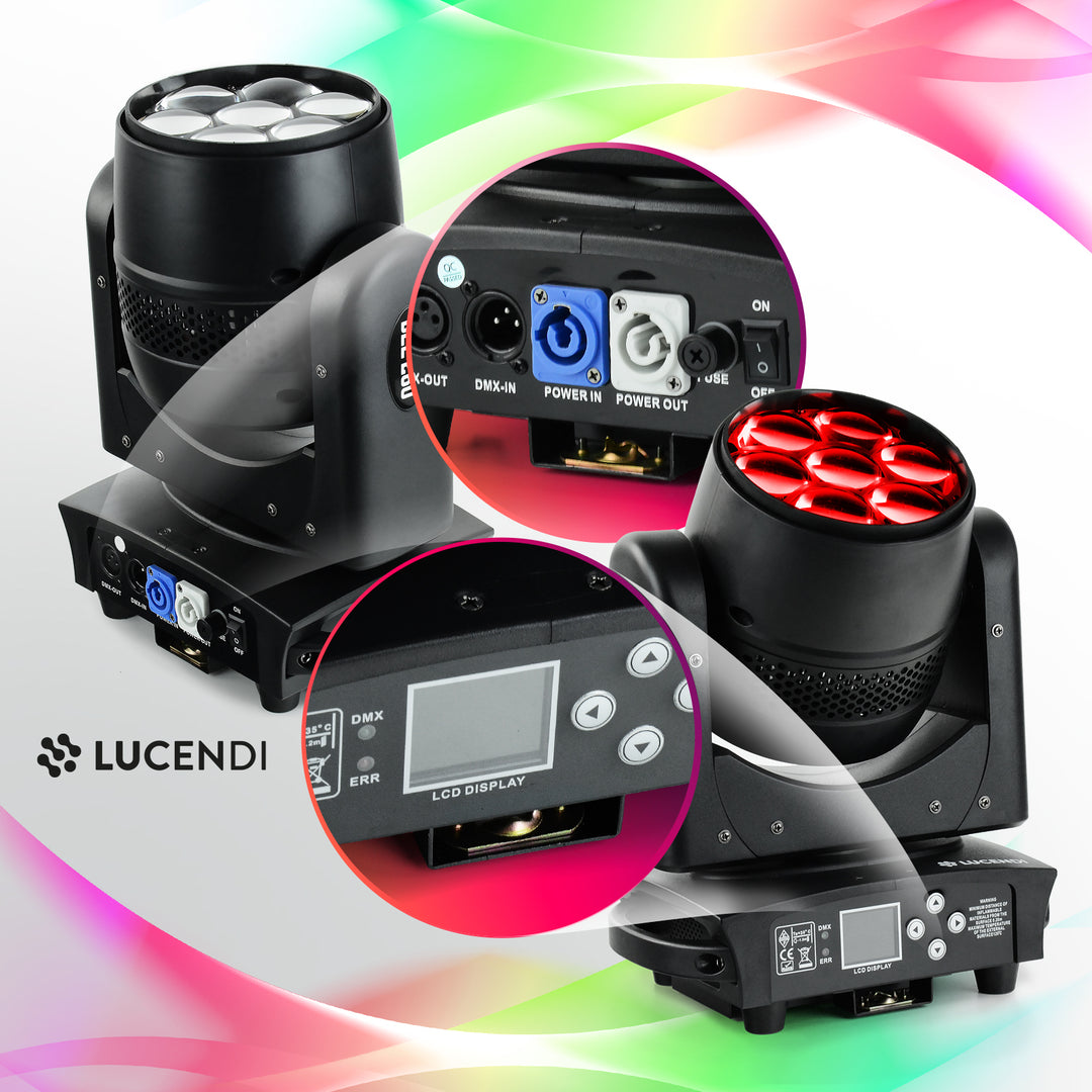 Lucendi BEE280 7 x 40 W LED Ojos de abeja