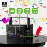 Firefog cañón de confeti eléctrico de 200 W con DMX y mando a distancia