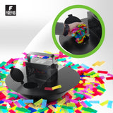 Firefog cañón de confeti eléctrico de 200 W con DMX y mando a distancia
