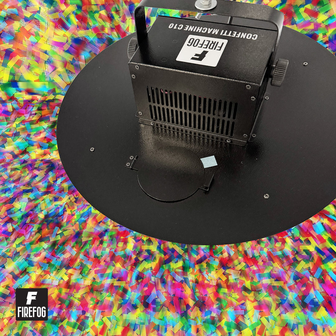 Firefog cañón de confeti eléctrico de 200 W con DMX y mando a distancia