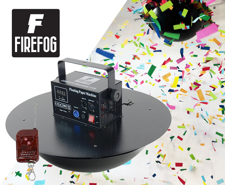 Firefog cañón de confeti eléctrico de 200 W con DMX y mando a distancia