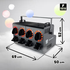 Firefog BUBBLE FOGGER 2000 máquina de niebla y burbujas con LED y DMX
