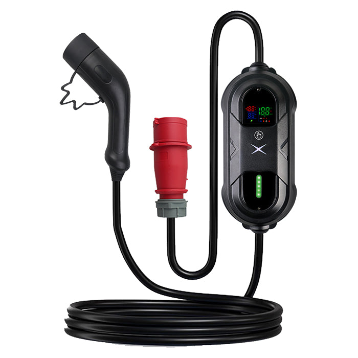 Cargador portátil Avant para vehículo eléctrico de 11kW/16A, con conector CEE de 7M