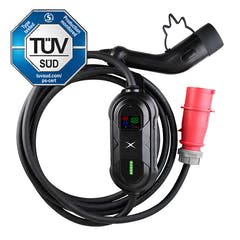 Cargador portátil Avant para vehículo eléctrico de 11kW/16A, con conector CEE de 7M