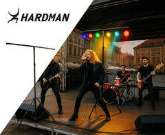 Hardman LS1 soporte de iluminación con barra transversal, de 1,6 a 2,8 m, 45 kg