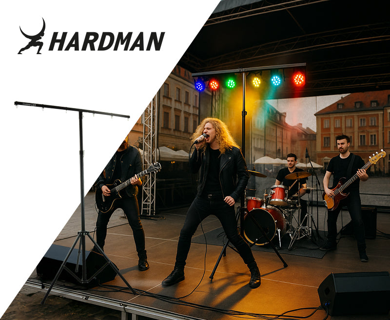 Hardman LS1 soporte de iluminación con barra transversal, de 1,6 a 2,8 m, 45 kg
