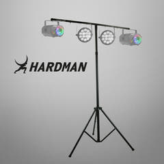 Hardman LS1 soporte de iluminación con barra transversal, de 1,6 a 2,8 m, 45 kg