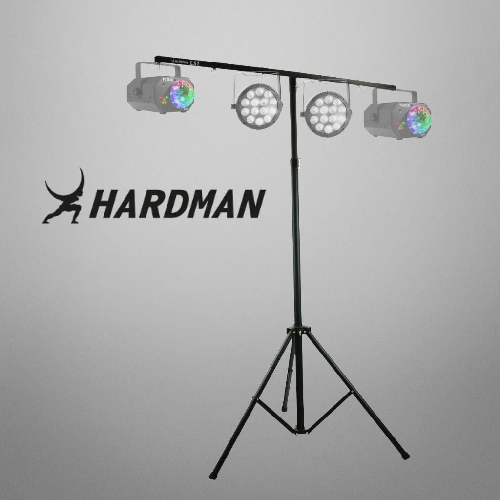 Hardman LS1 soporte de iluminación con barra transversal, de 1,6 a 2,8 m, 45 kg