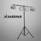 Hardman LS1 soporte de iluminación con barra transversal, de 1,6 a 2,8 m, 45 kg