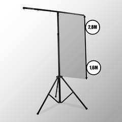 Hardman LS1 soporte de iluminación con barra transversal, de 1,6 a 2,8 m, 45 kg