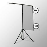 Hardman LS1 soporte de iluminación con barra transversal, de 1,6 a 2,8 m, 45 kg