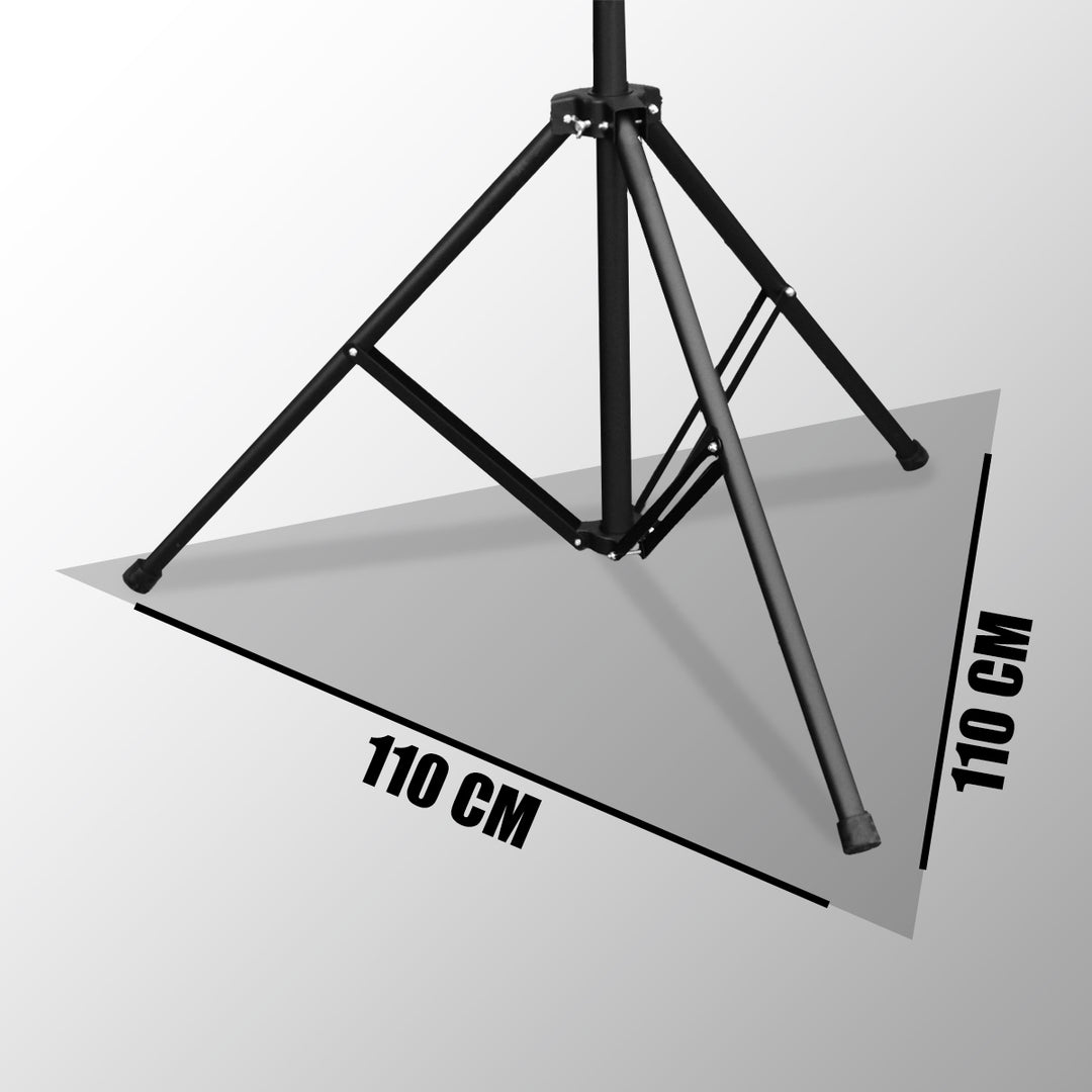 Hardman LS1 soporte de iluminación con barra transversal, de 1,6 a 2,8 m, 45 kg