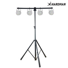 Hardman HLS2 soporte de iluminación con T-bar, 2,5 m, 70 kg, negro
