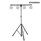 Hardman HLS2 soporte de iluminación con T-bar, 2,5 m, 70 kg, negro