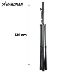 Hardman HLS2 soporte de iluminación con T-bar, 2,5 m, 70 kg, negro