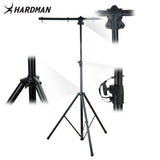 Hardman HLS2 soporte de iluminación con T-bar, 2,5 m, 70 kg, negro