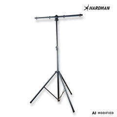 Soporte de iluminación Hardman HLS3 con barra en T y pasador automático, 2,5 m