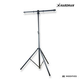 Soporte de iluminación Hardman HLS3 con barra en T y pasador automático, 2,5 m