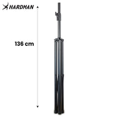 Soporte de iluminación Hardman HLS3 con barra en T y pasador automático, 2,5 m