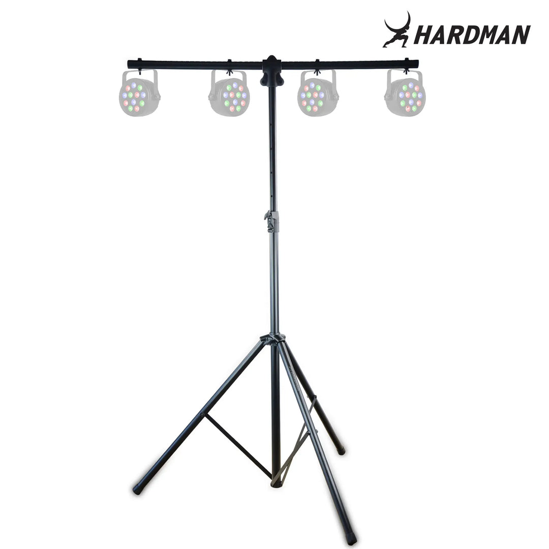 Soporte de iluminación Hardman HLS3 con barra en T y pasador automático, 2,5 m