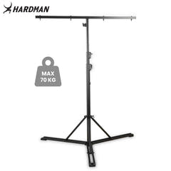 Soporte de iluminación Hardman HLS13 con T-bar y bolsa, 3 m, 70 kg