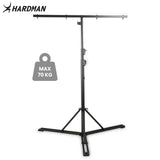 Soporte de iluminación Hardman HLS13 con T-bar y bolsa, 3 m, 70 kg