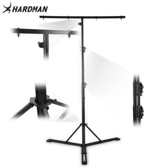 Soporte de iluminación Hardman HLS13 con T-bar y bolsa, 3 m, 70 kg