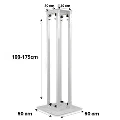 Hardman PTS23W tótem, blanco, 100-175 cm