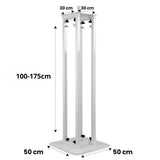 Hardman PTS23W tótem, blanco, 100-175 cm