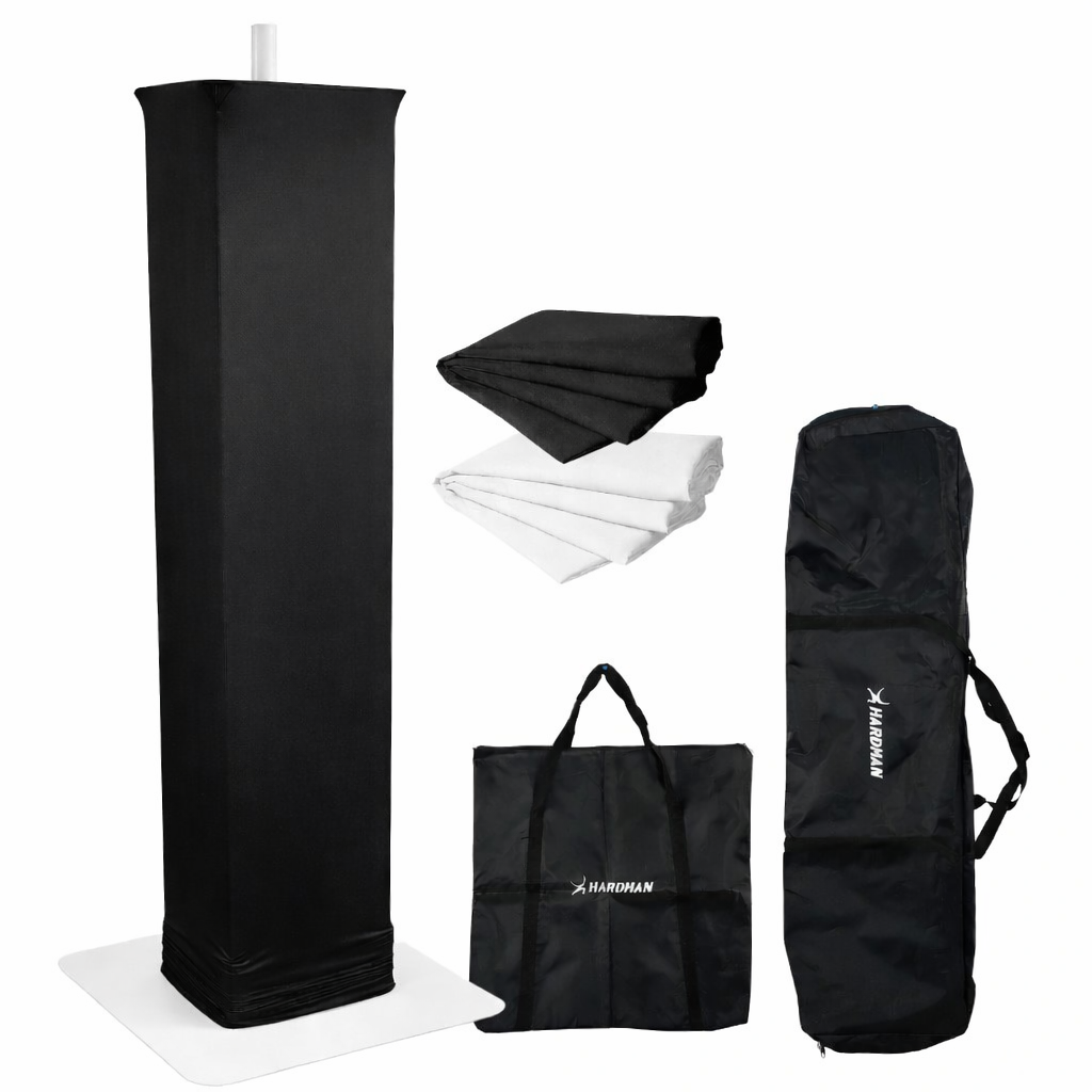 Hardman PTS23W tótem, blanco, 100-175 cm