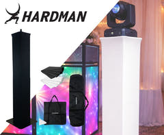 Hardman PTS23B tótem, negro, 100-175 cm