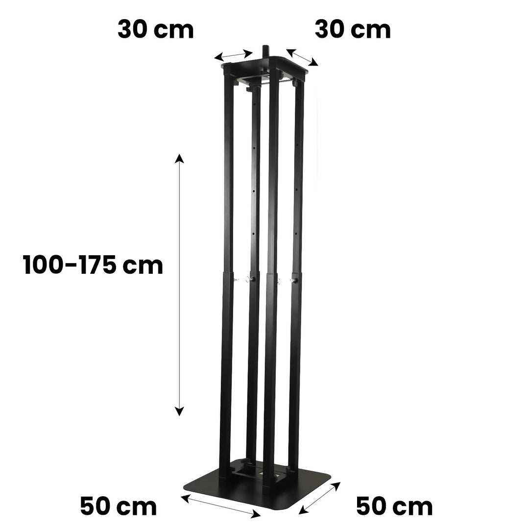 Hardman PTS23B tótem, negro, 100-175 cm