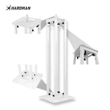 Hardman PTS24W tótem, blanco, 135-250 cm