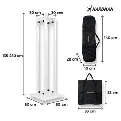 Hardman PTS24W tótem, blanco, 135-250 cm