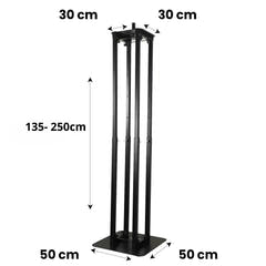 Hardman PTS24B tótem, negro, 135-250 cm