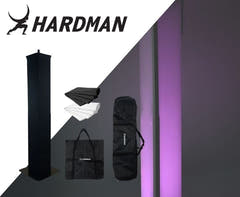 Hardman PTS24B tótem, negro, 135-250 cm