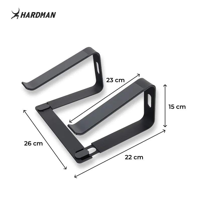 Hardman LSR2 – Soporte plegable para portátil de aluminio, negro