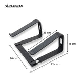 Hardman LSR2 – Soporte plegable para portátil de aluminio, negro