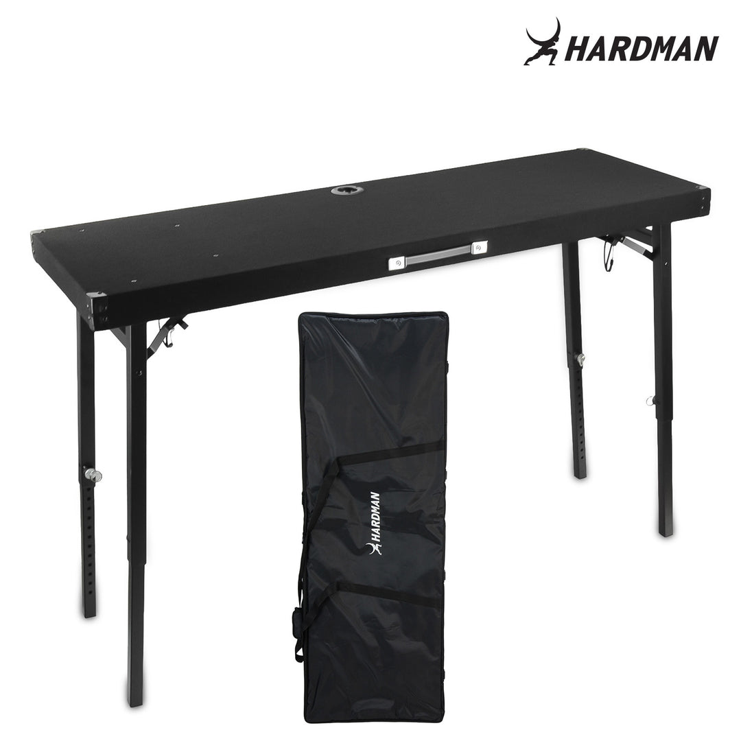 Hardman DTS1 mesa DJ plegable, 154 x 52 cm, con bolsa