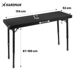 Hardman DTS1 mesa DJ plegable, 154 x 52 cm, con bolsa