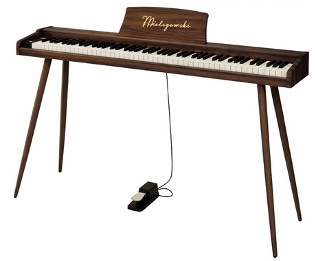 Mielczewski Virelai digitalpiano con patas de metal, marrón