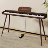 Mielczewski digitalpiano con patas metálicas, marrón