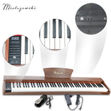 Mielczewski digitalpiano con patas metálicas, marrón