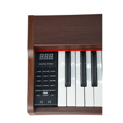 Mielczewski digitalpiano con patas metálicas, marrón