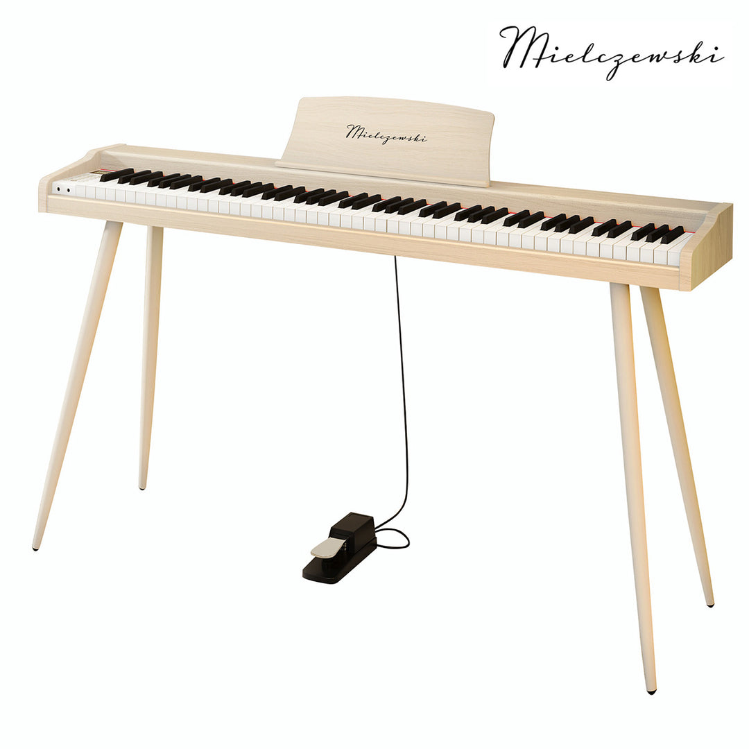 Mielczewski digitalpiano con patas de metal, beige