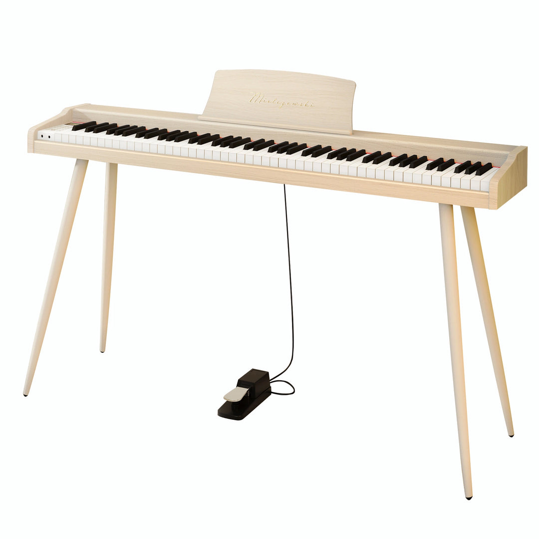 Mielczewski digitalpiano con patas de metal, beige