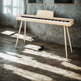 Mielczewski digitalpiano con patas de metal, beige