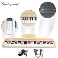 Mielczewski digitalpiano con patas de metal, beige